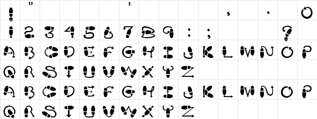 kinzo parabolii Regular  glyph index