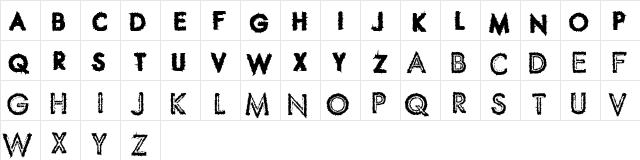 Spike Crumb Swollen Regular  glyph index