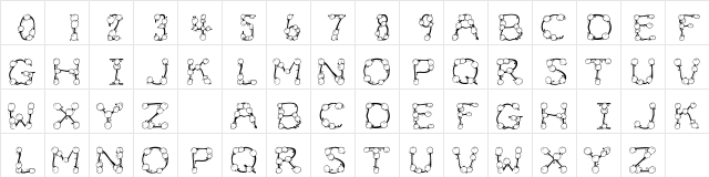 101! BalloonZ Regular  glyph index