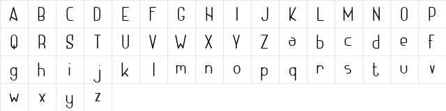 ADHE Sans Light FREE Regular  glyph index