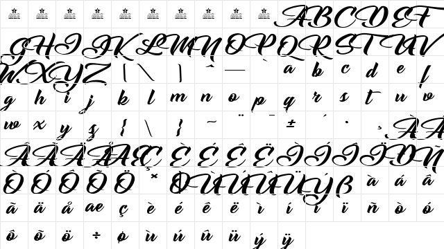 Emotional Rescue Regular  glyph index