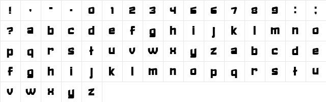 Failed Regular  glyph index
