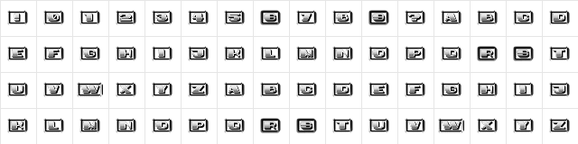 Idiot Capitals Gradient Regular  glyph index