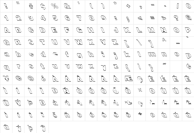 FZ BASIC 13 HOLLOW LEFTY Normal  glyph index