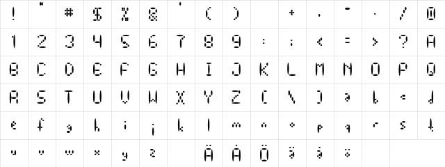 Else Regular  glyph index