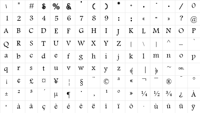 AL_Ebdaa Regular  glyph index