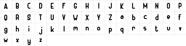 ADHE Sans Bold FREE Bold  glyph index