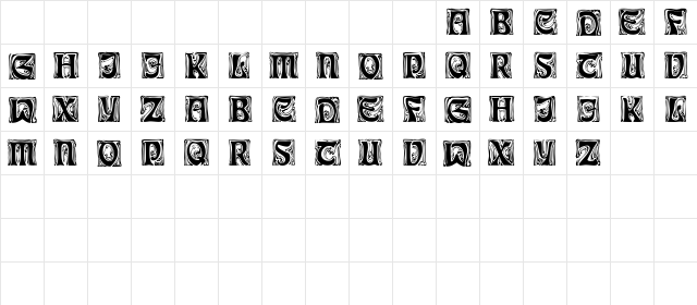 FestoonCapsSSK Regular  glyph index