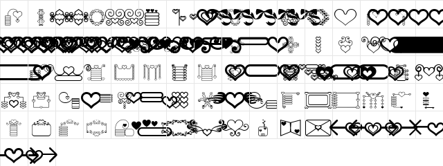 Be Mine Regular  glyph index