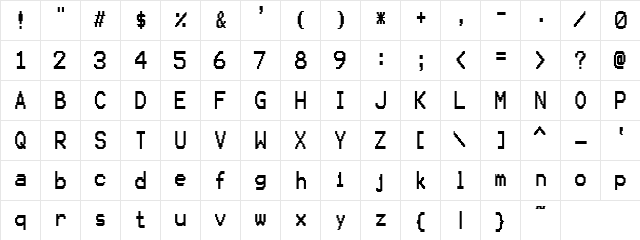 Karma Suture Regular  glyph index