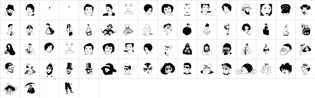 LadiesGentlemen Regular  glyph index