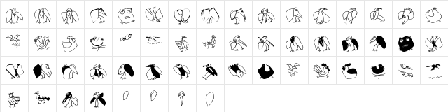 LateBirdsFS Regular  glyph index