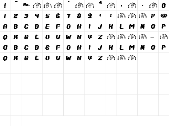 Promises Regular  glyph index