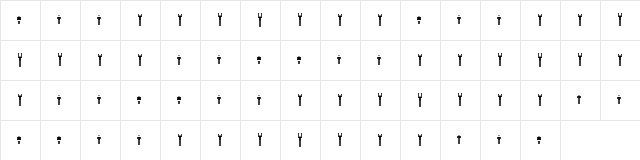 sports wave Regular  glyph index