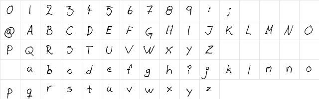 Ciral Regular  glyph index