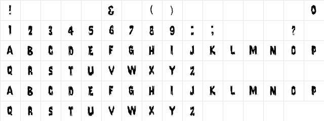 Door of Death Regular  glyph index