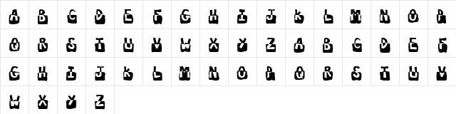 Submerged Watery  glyph index