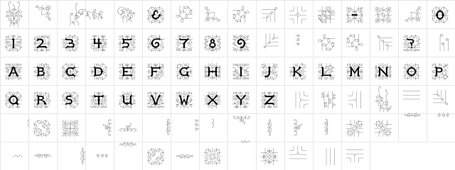 Restraint Regular  glyph index