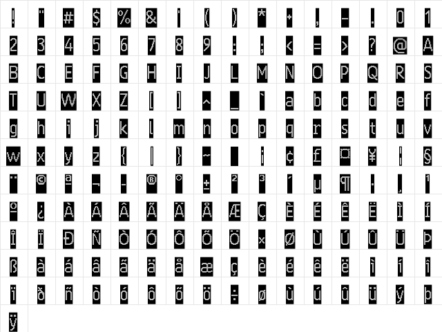 24 LED Modul Regular  glyph index