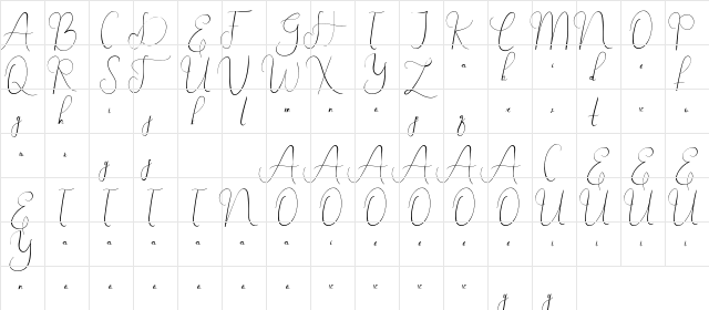 Crush On You Demo Brush Regular  glyph index