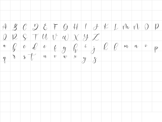 Laila Regular  glyph index