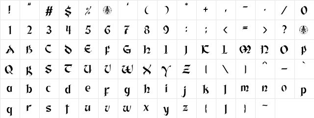 Khalif Personal Use Only Regular  glyph index