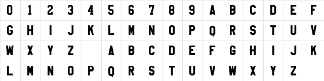 NHL Philadelphia Regular  glyph index