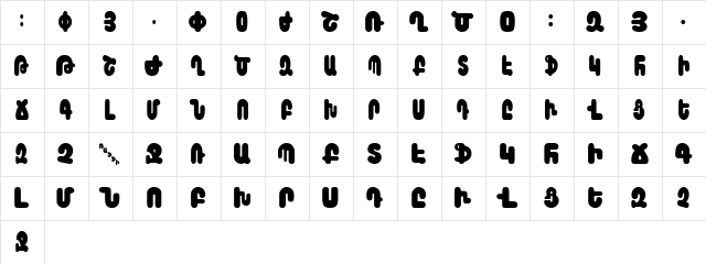 Arax Normal  glyph index