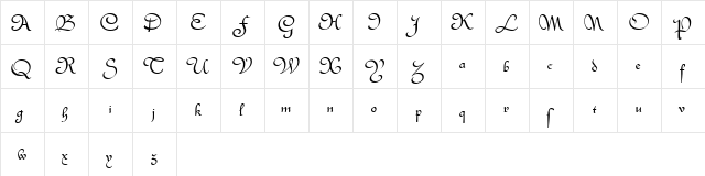 LettreCivilitdeGrajon Regular  glyph index