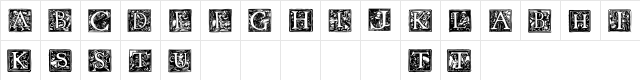 Pyle Initials Demo Regular  glyph index