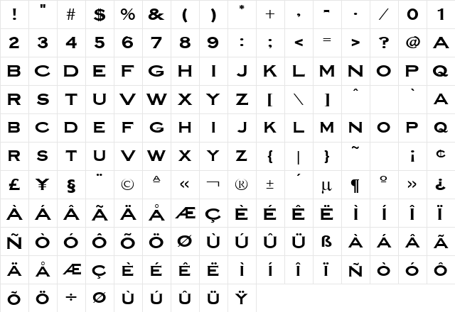 Workshop normal  glyph index