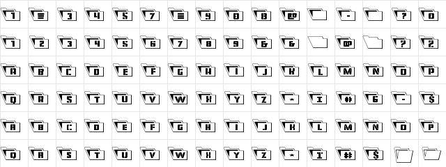 Eyes Only Outline Leftalic Outline Italic  glyph index