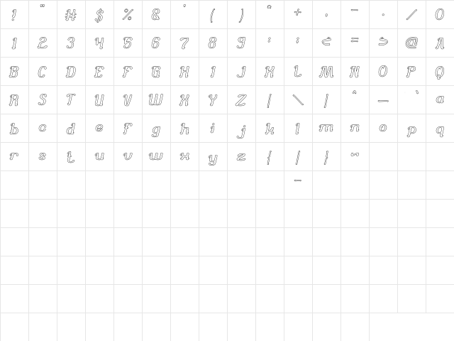 Knowing How-Hollow Regular  glyph index