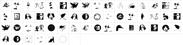 VectorLaborTest Regular  glyph index