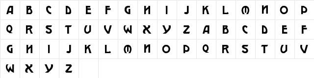 Pepin Press Caps-FA245 Regular  glyph index