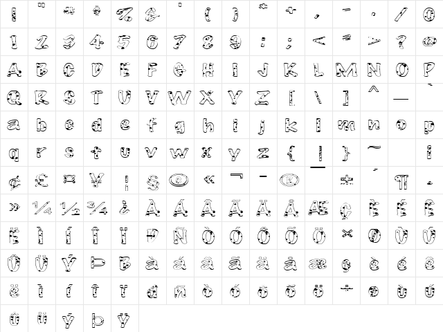 FZ HAND 14 SPOTTED EX Normal  glyph index