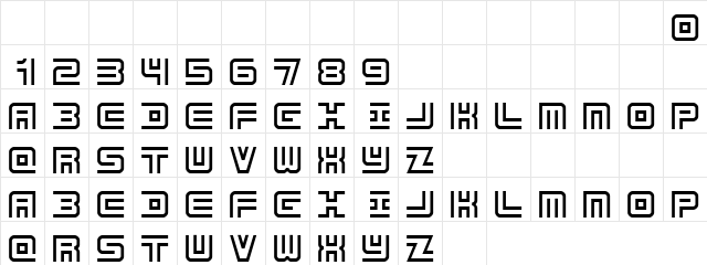 Undercover Regular  glyph index
