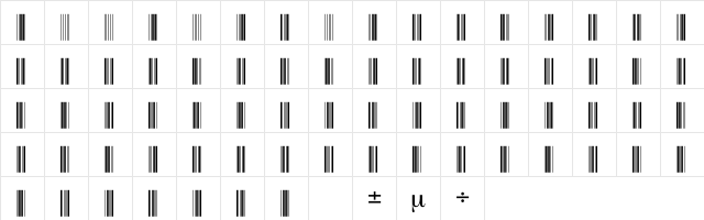 C39P48DlTt Normal  glyph index