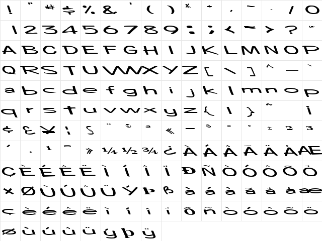 CoinageOfMind Regular  glyph index