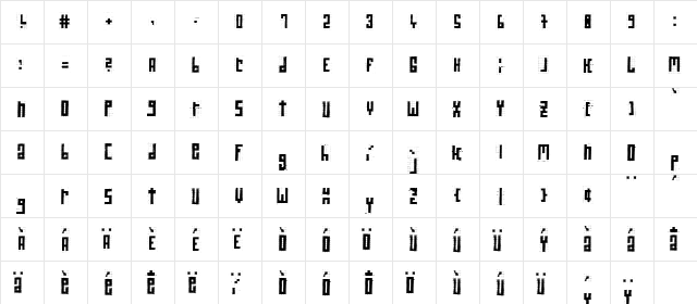 RawStreetWall Italic  glyph index