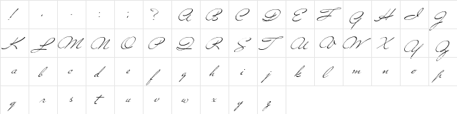 Versitia Regular  glyph index