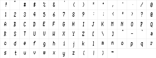Gopicoo Fat Regular  glyph index
