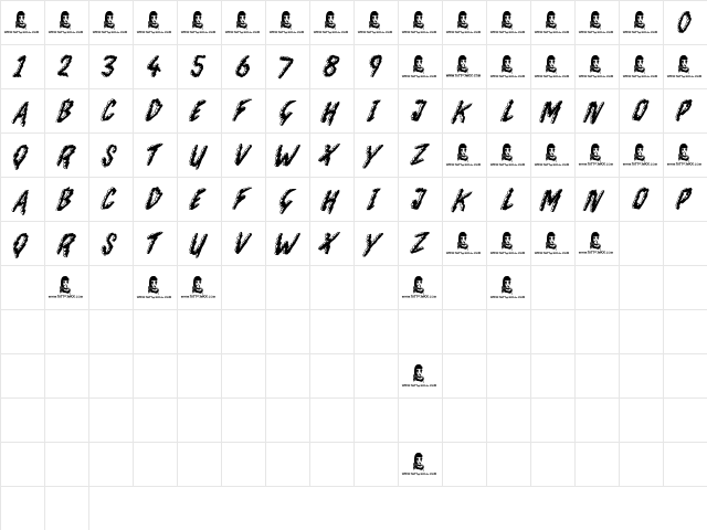 Chocolate Smoothie Regular  glyph index