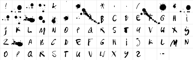 Jean Piere Regular  glyph index