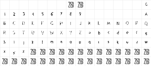 Zone23_psilocybine Normal  glyph index