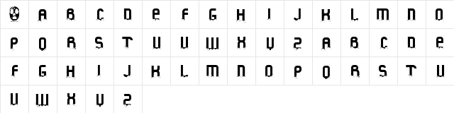 Fluid Christmas Regular  glyph index