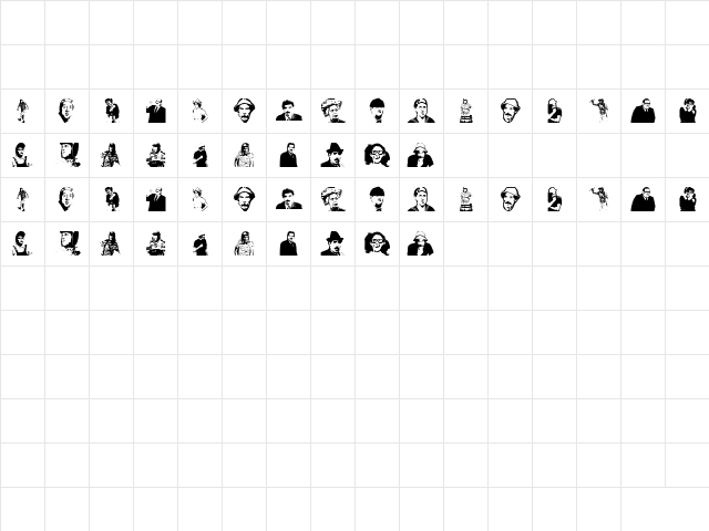 EL CHAVO DEL 8 Regular  glyph index