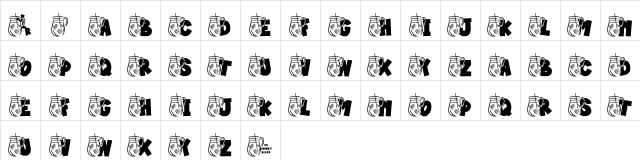 JLR Summer Lemonade Regular  glyph index