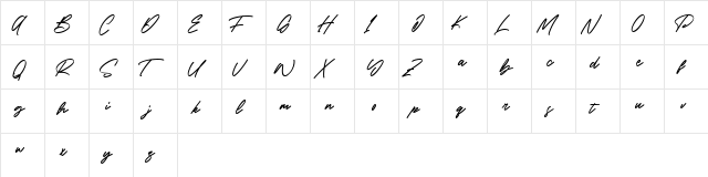 River Rocks Free Regular  glyph index