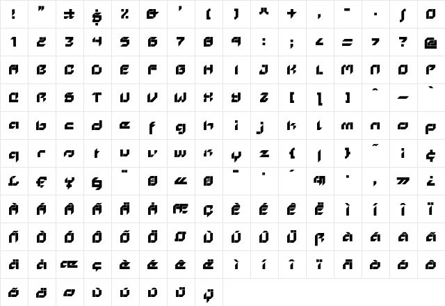 Cyberwar Offense  glyph index